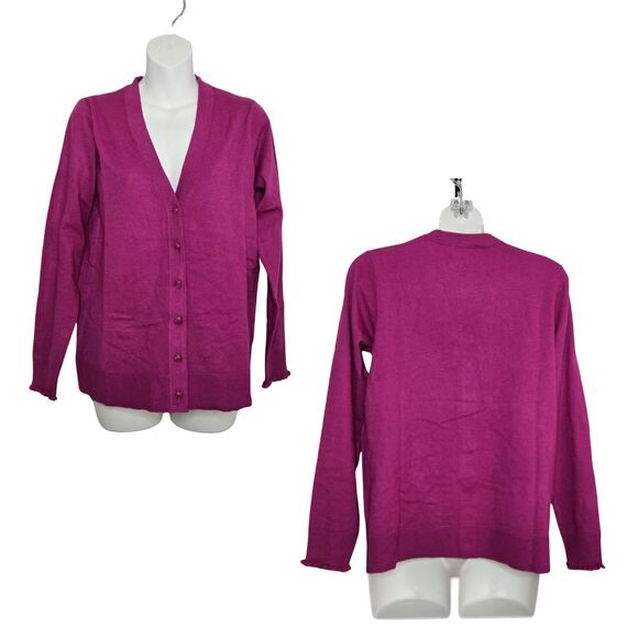 Candace Cameron Bure Surfside Button-Front V-Neck Cardigan Size XXS NWT - Picture 2 of 4